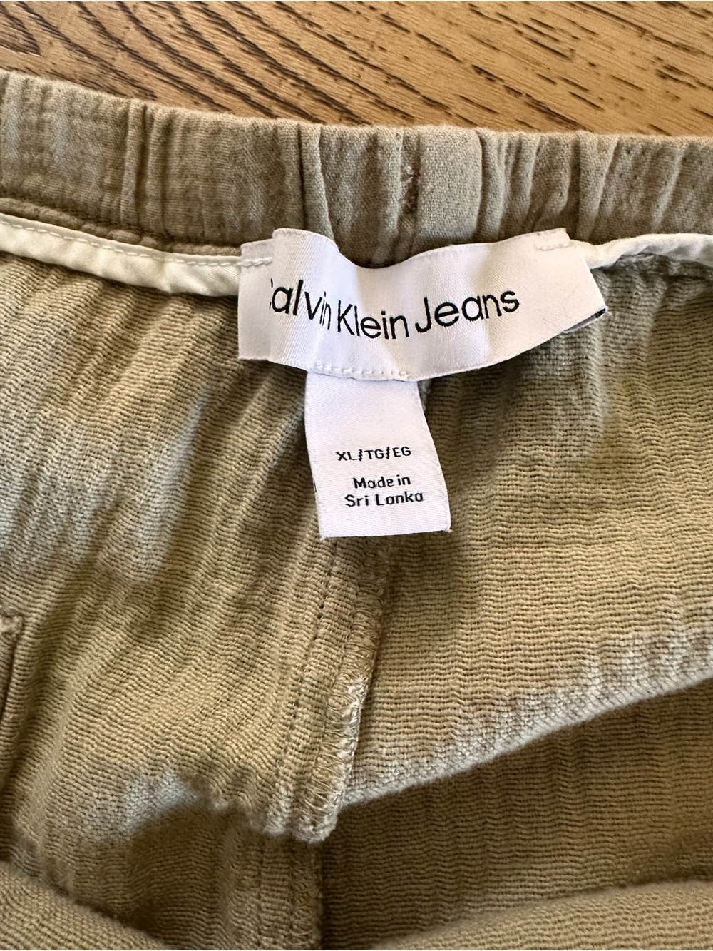 Calvin Klein Jeans Light Beige Drawstring pant - Picture 3 of 7